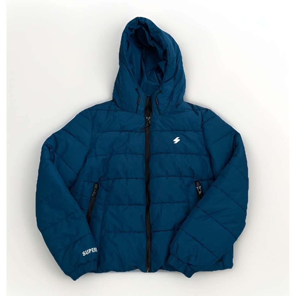 Superdry Dark Blue Women's Puffer Jacket US Size 12
